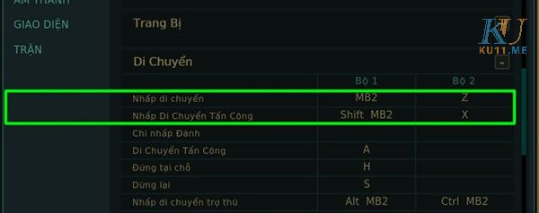 Áp dụng phương thức thả diều trên bàn phím