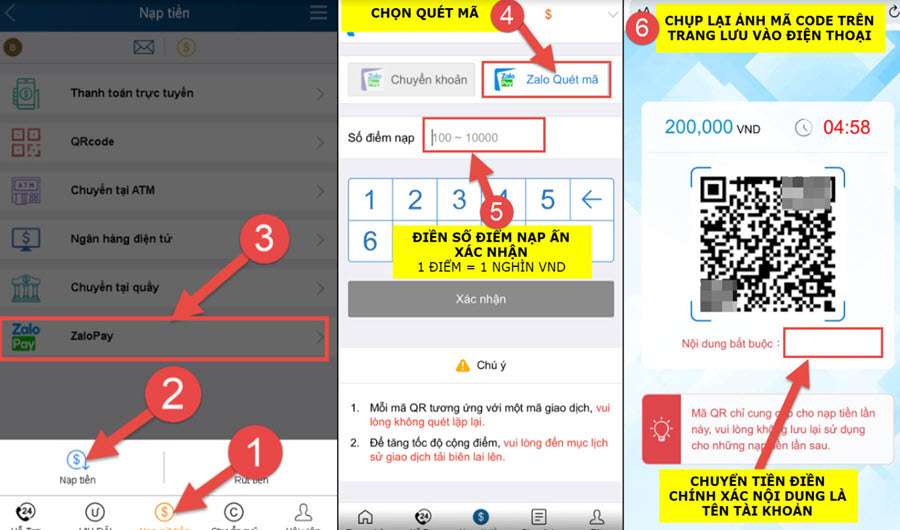 Nạp tiền Kubet qua Zalopay