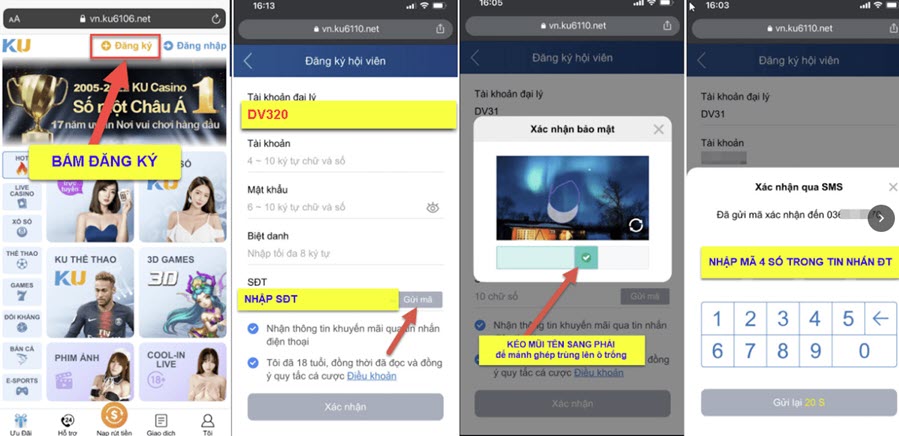 Hướng dẫn đăng ký hội viên Kubet11 trên mobi